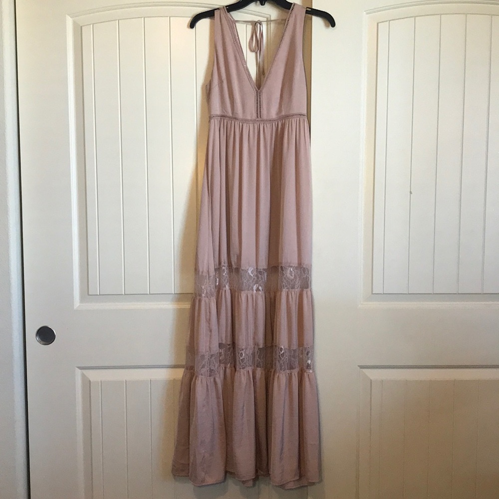 F21 Tan Maxi Dress - Picture 1 of 4